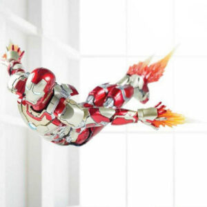 Floating Ironman toy photography